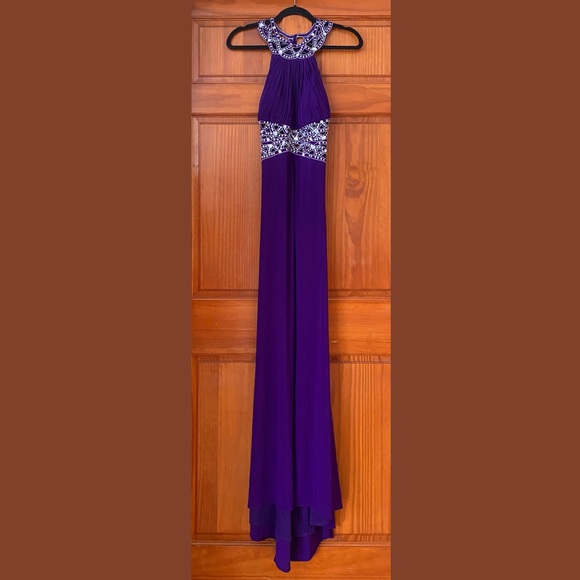 Morgan & Co. Halter A-Line Dress - Picture 1 of 6